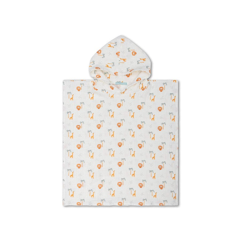 Afbeelding laden in galerijviewer, Jungle | meerkleurige hydrofiele strandponcho 65 x 65 cm