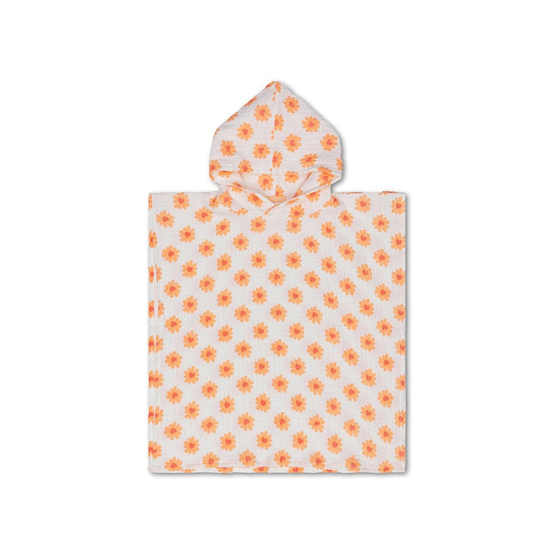 Afbeelding laden in galerijviewer, Floral love | meerkleurige hydrofiele strandponcho 50 x 50 cm