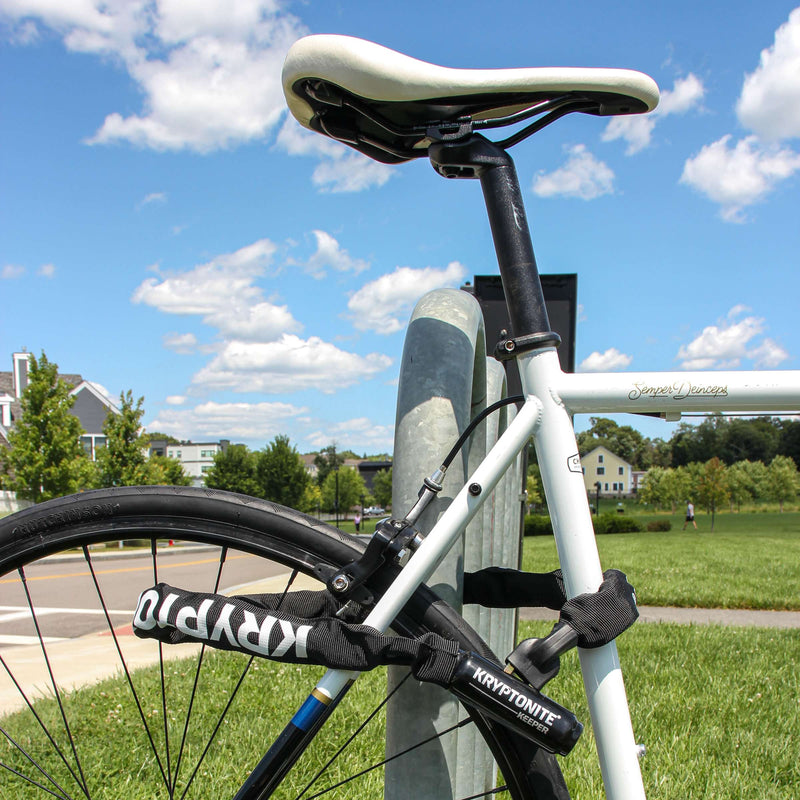 Load image into Gallery viewer, Kryptonite keeper 785-ketting met geïntegreerd slot – kettingslot fiets – fietsslot met ketting voor elektrische fiets – 85 cm – staal – zwart