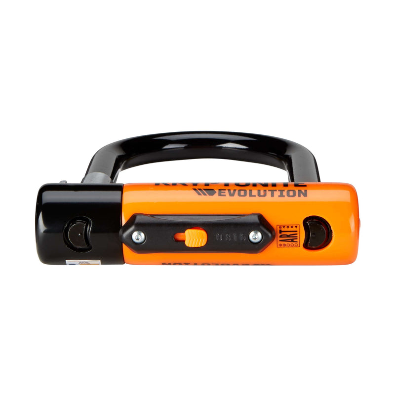 Load image into Gallery viewer, Kryptonite evolution mini-7 beugelslot met kabel – fiets – art-2 slot – beugelslot (elektrische) fiets – 17,8x8,3 cm - kabel 120 cm lang – oranje zwart