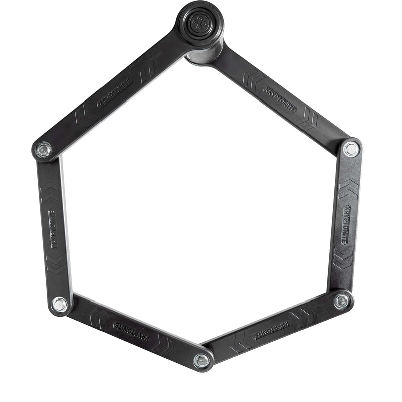 Load image into Gallery viewer, Kryptonite vouwslot met houder kryptolok 100 cm staal zwart