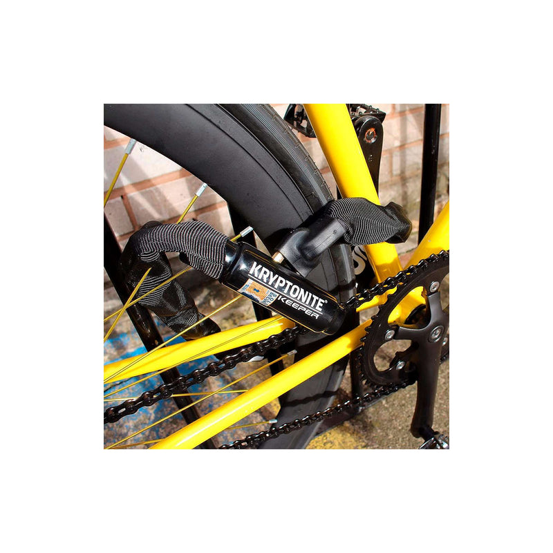 Load image into Gallery viewer, Kryptonite keeper 585-ketting met geïntegreerd slot – kettingslot fiets – fietsslot met ketting elektrische fiets – 85 cm – staal – zwart