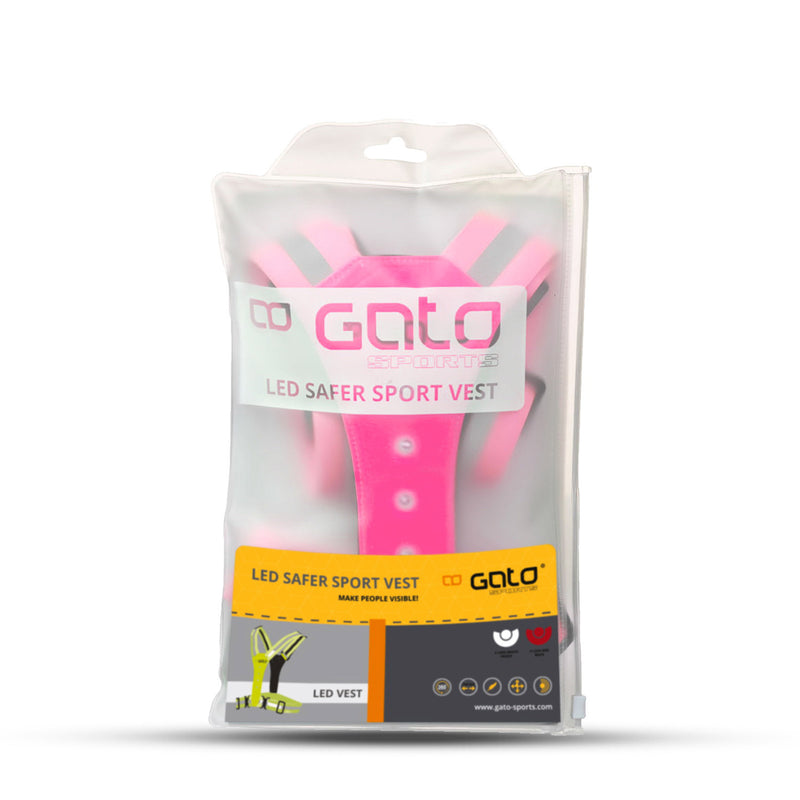 Afbeelding laden in galerijviewer, Gato safer sport led vest hot pink one size