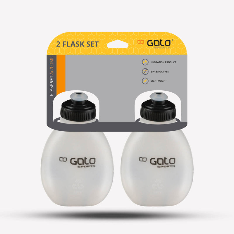 Afbeelding laden in galerijviewer, Gato 2 flask set black one size