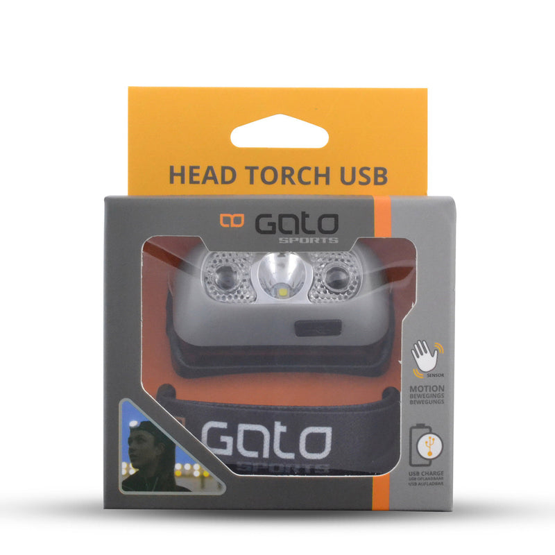 Load image into Gallery viewer, hoofd- helmlamp USB grijs one-size