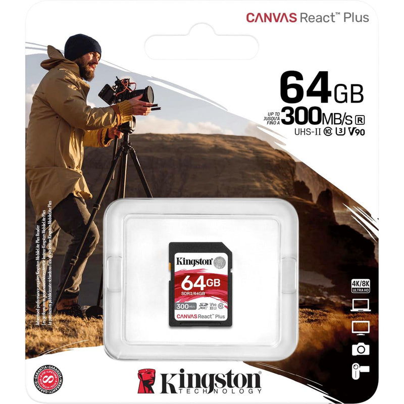 Load image into Gallery viewer, Kingston Canvas React Plus 64 GB SDXC