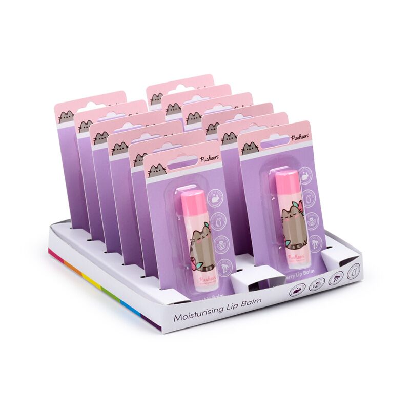 Load image into Gallery viewer, Pusheen de kat aardbei lipbalsem stick
