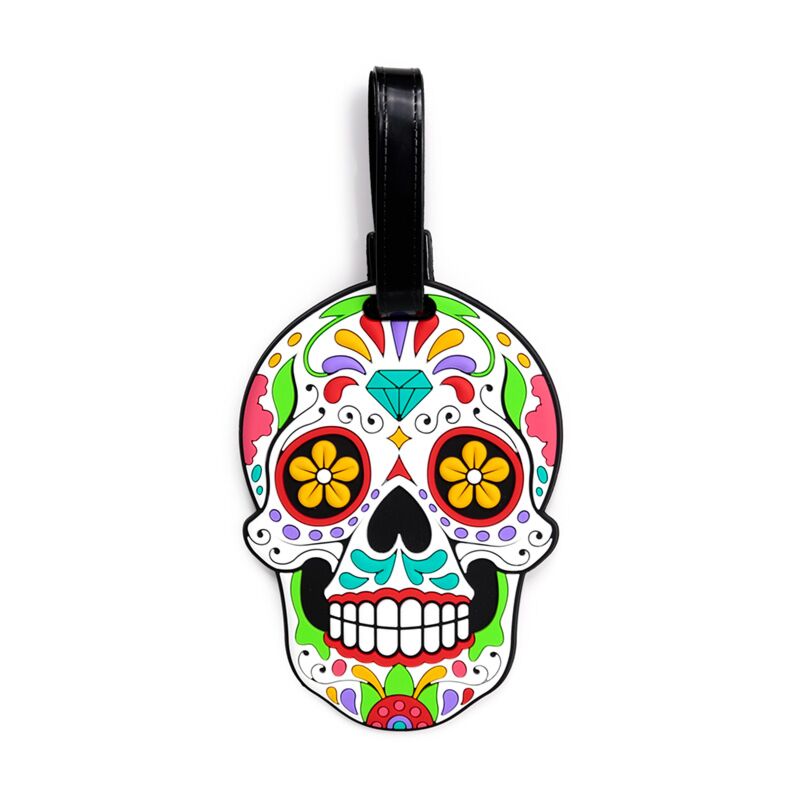 Afbeelding laden in galerijviewer, Dia de los muertos pvc kofferlabel