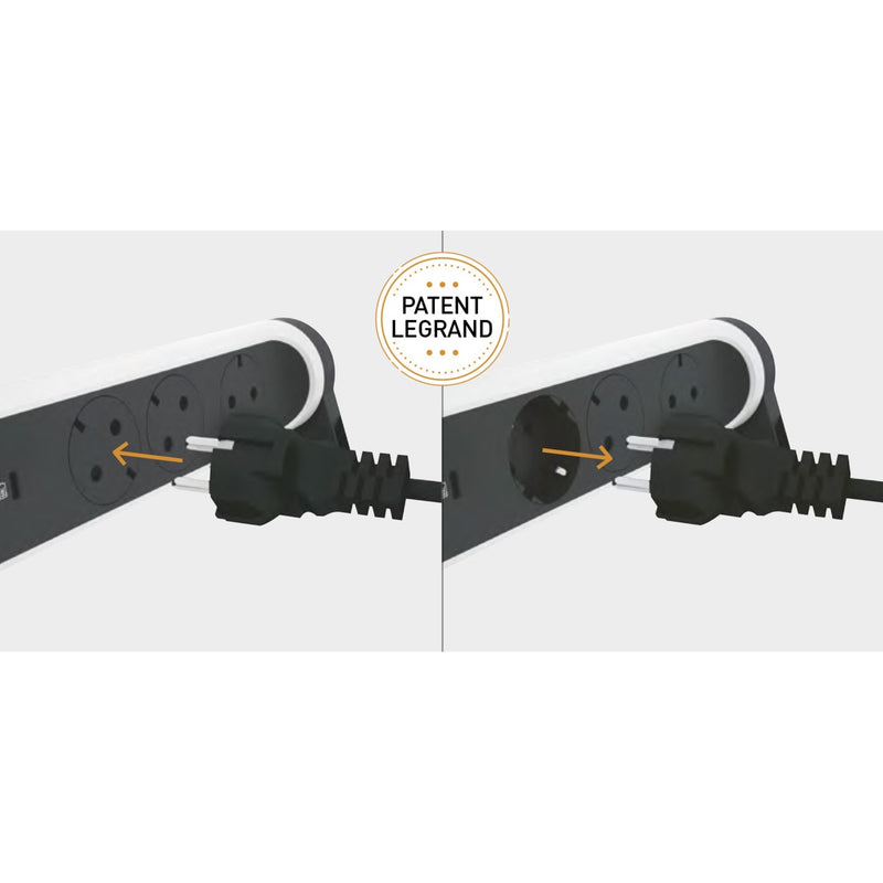 Load image into Gallery viewer, Legrand Legrand Monteerbare en draaibare meervoudige premium TKD c