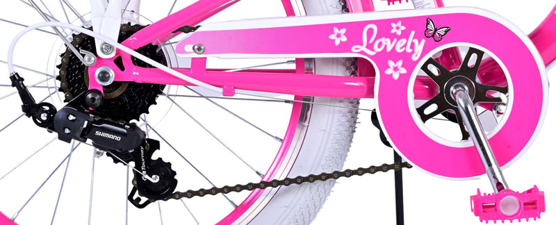 Load image into Gallery viewer, Volare Lovely Kinderfiets - Meisjes - 20 inch - Roze - 7 versnellingen