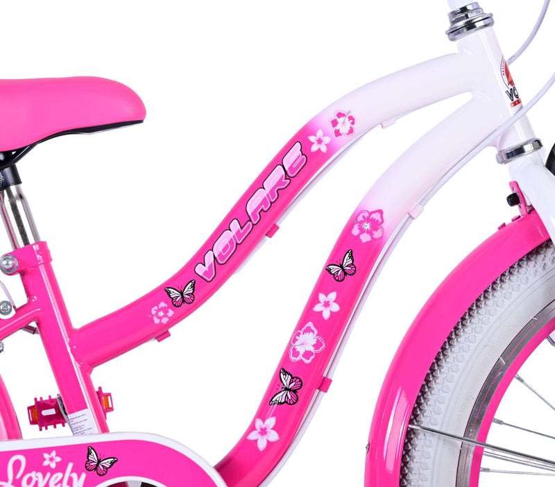 Load image into Gallery viewer, Volare Lovely Kinderfiets - Meisjes - 20 inch - Roze - 7 versnellingen