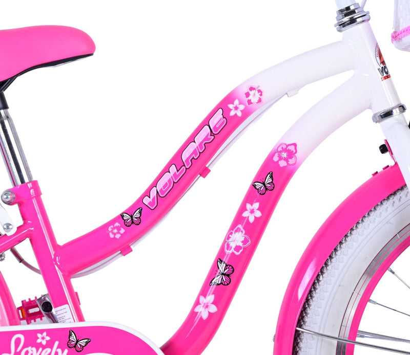 Load image into Gallery viewer, Volare Lovely Kinderfiets - Meisjes - 20 inch - Roze - Twee handremmen
