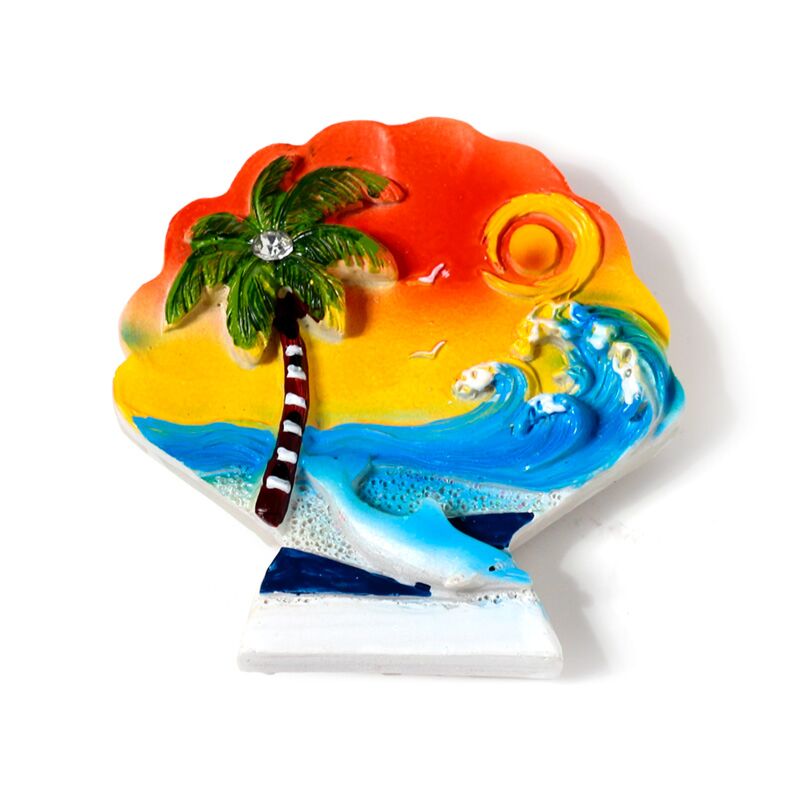 Load image into Gallery viewer, Zee strand souvenir magneet zeepaard schelpen dolfijn