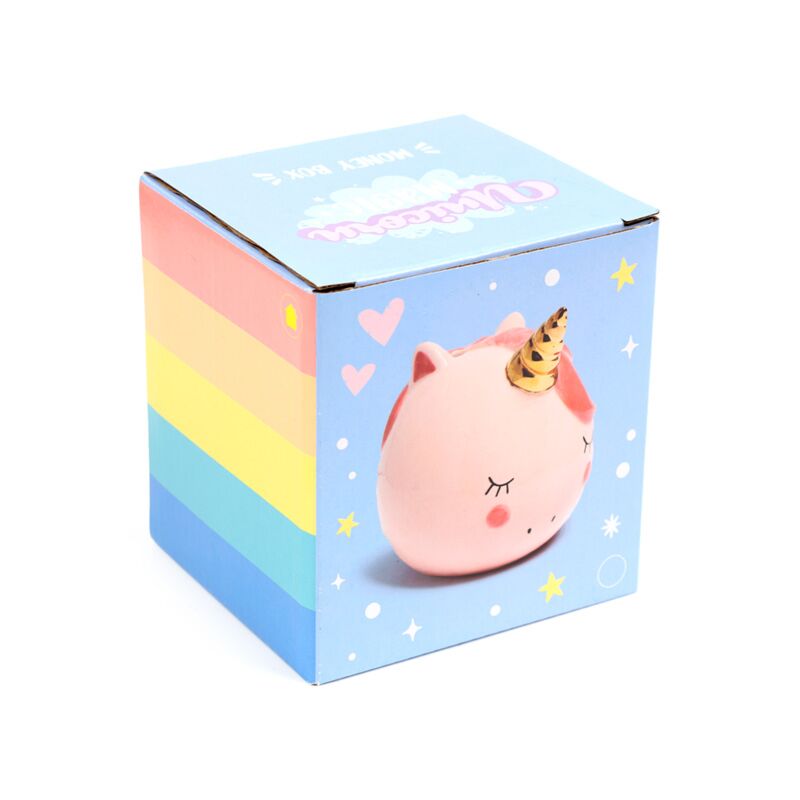 Afbeelding laden in galerijviewer, Betoverde regenboog eenhoorn roze spaarpot