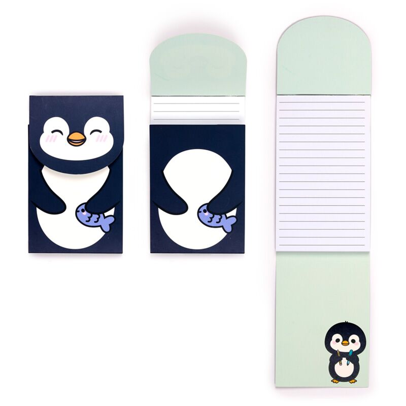 Afbeelding laden in galerijviewer, Adoramals penguin flip open memoblok