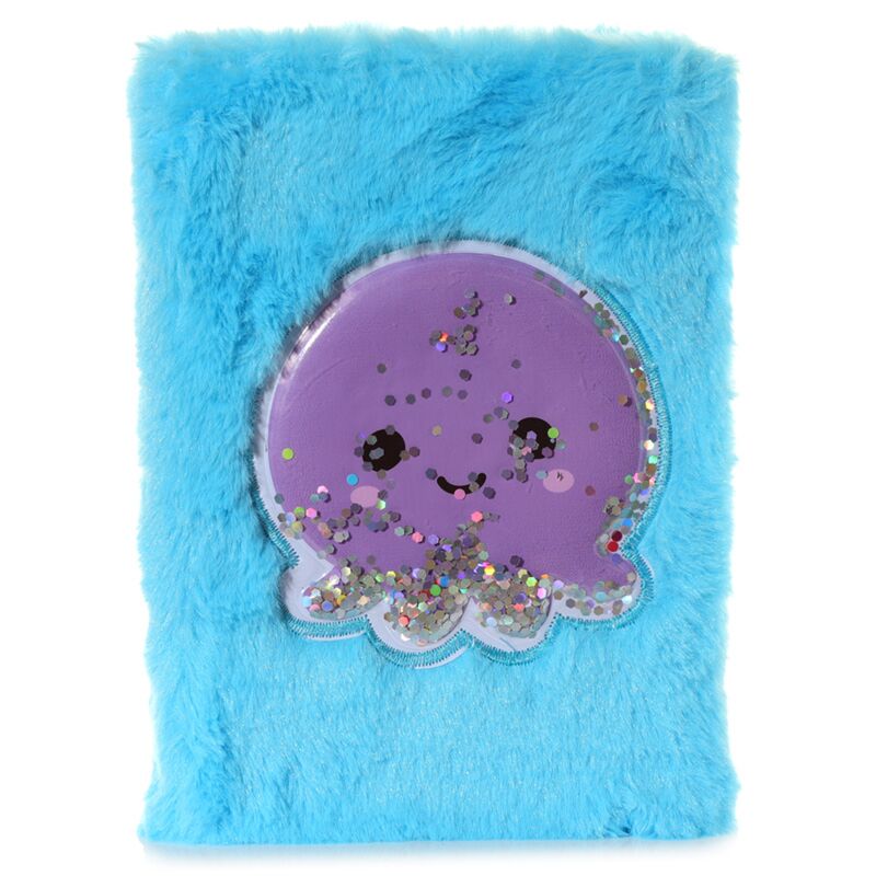Afbeelding laden in galerijviewer, Adoramals octopus fluffig notitieboekje a5
