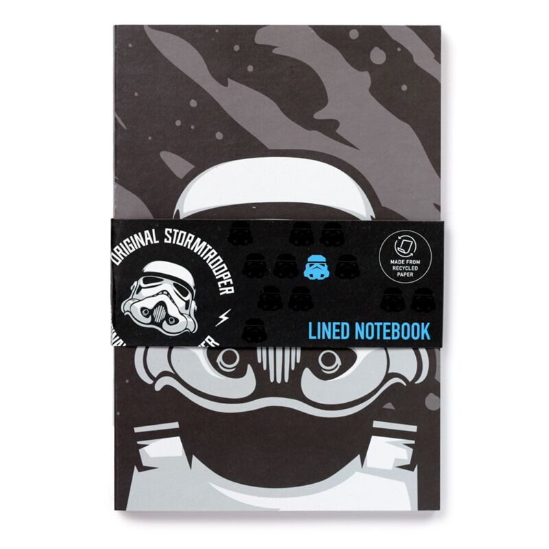 Afbeelding laden in galerijviewer, The original stormtrooper gerecycled a5 gelinieerd notitieboekje