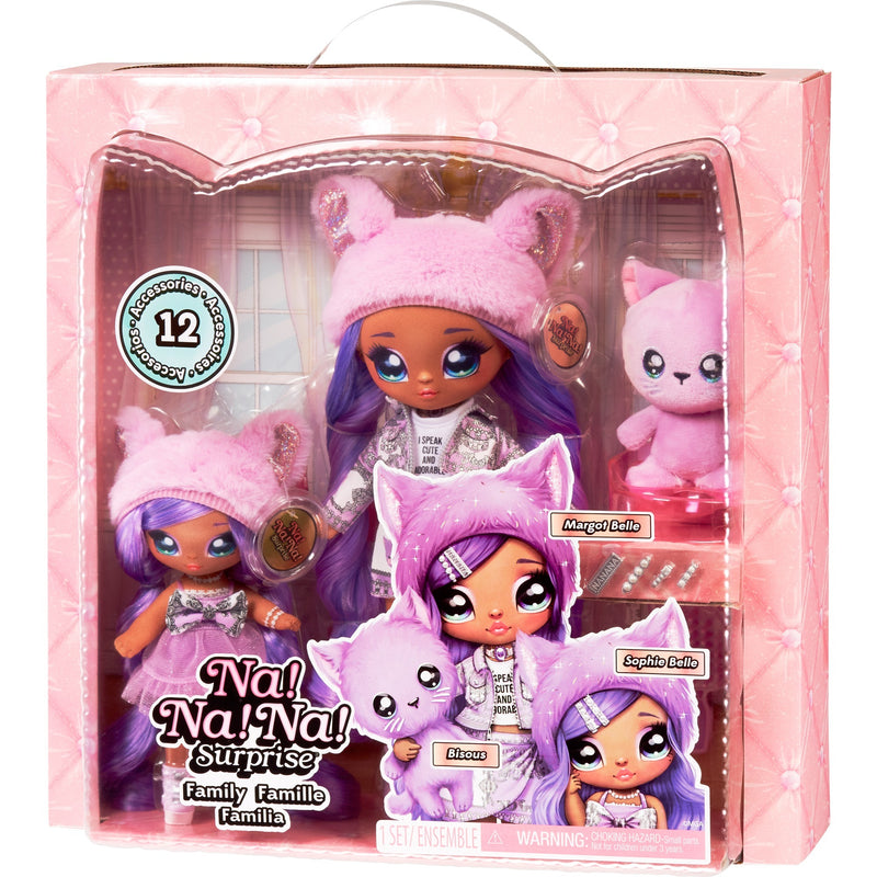 Load image into Gallery viewer, MGA Entertainment Na! Na! Na! Family Surprise Lavender Kitty Famil