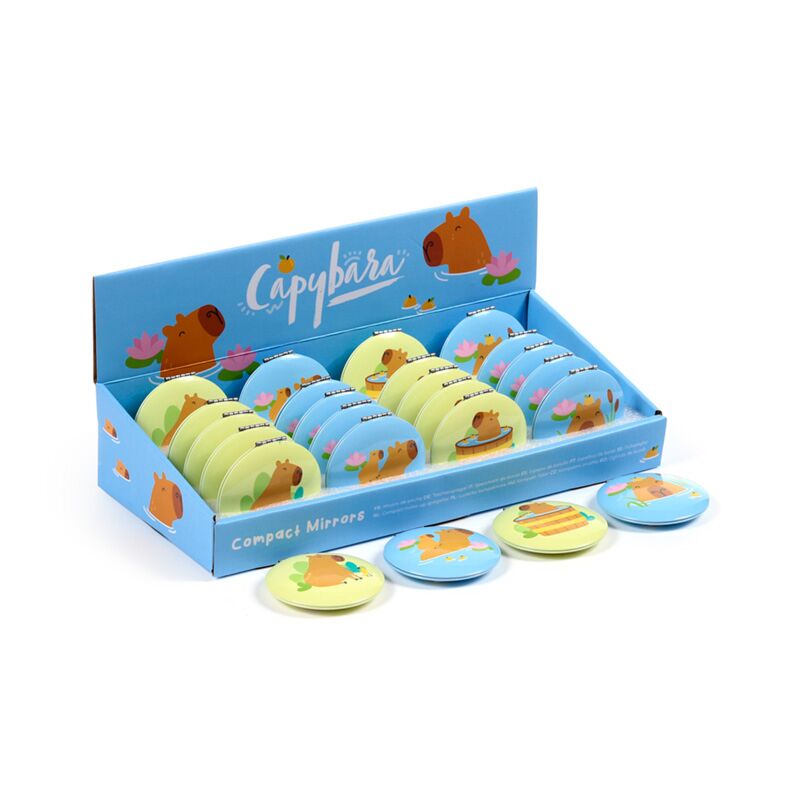 Afbeelding laden in galerijviewer, Capybara compact make up spiegeltje