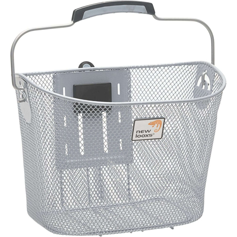 Load image into Gallery viewer, fietsmand Toscane Smartlock voor 19 liter zilver