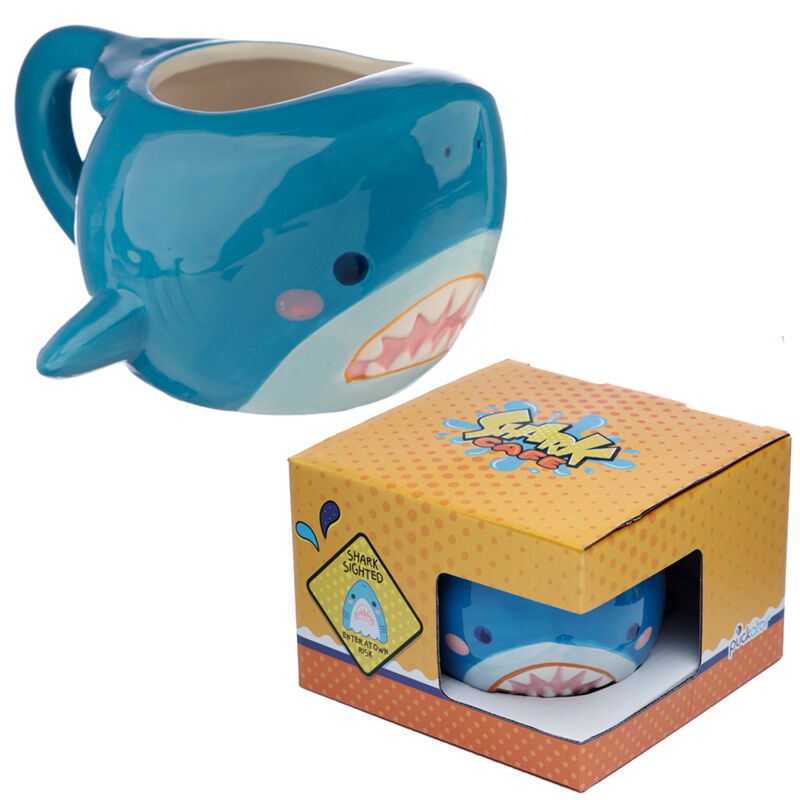 Load image into Gallery viewer, Shark café gevormde keramiek mok