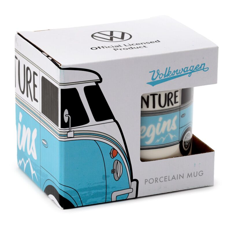 Afbeelding laden in galerijviewer, Volkswagen busje vw t1 begins porselein mok