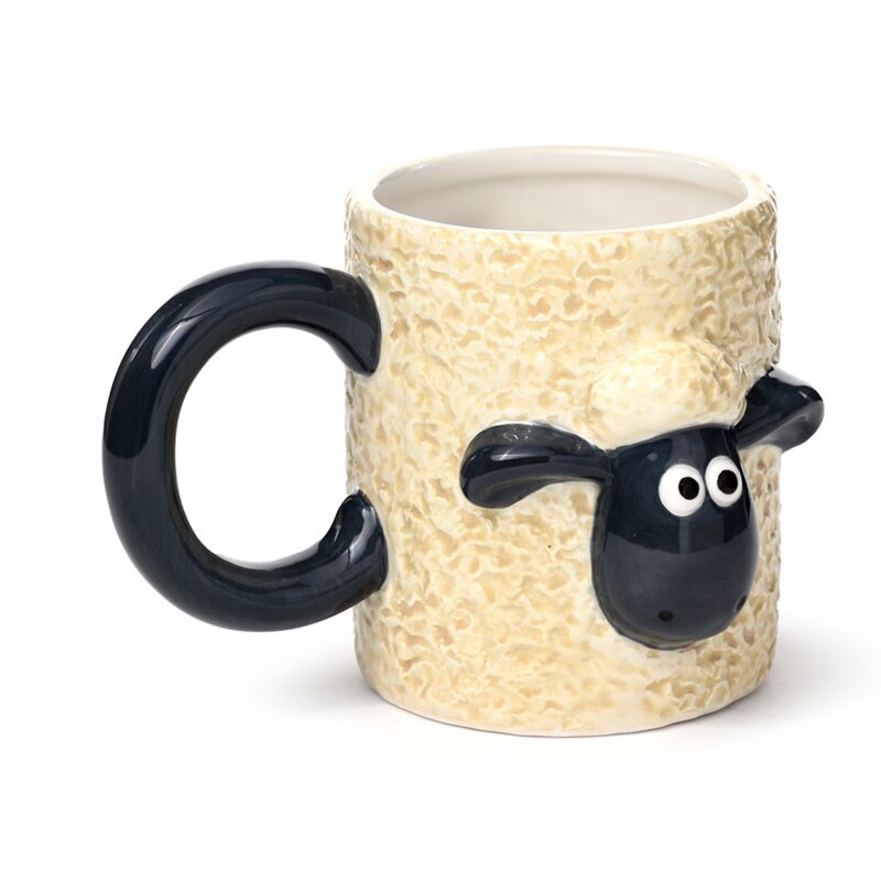 Afbeelding laden in galerijviewer, Shaun het schaap gevormde keramiek mok