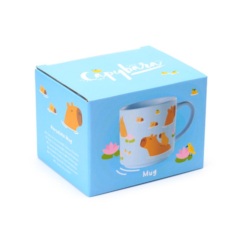 Load image into Gallery viewer, Puckator mok - capybara - large - blauw - porselein - 470ml