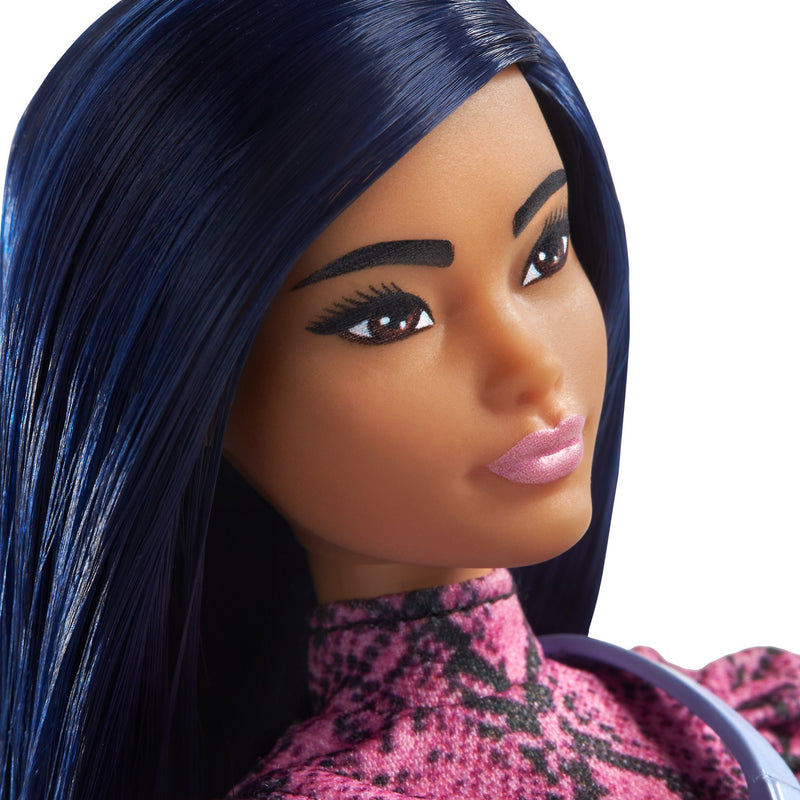 Load image into Gallery viewer, Mattel Fashionistas Doll 143 Pink Black Dress