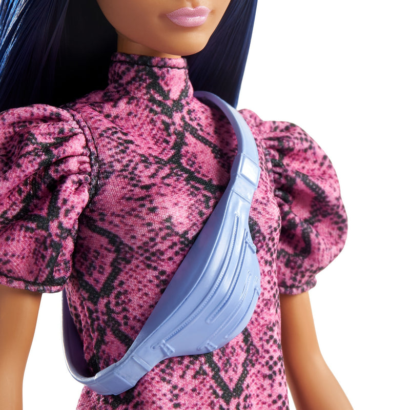 Load image into Gallery viewer, Mattel Fashionistas Doll 143 Pink Black Dress