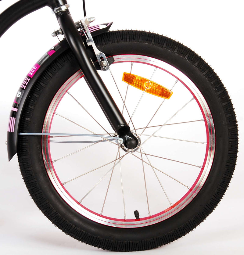 Load image into Gallery viewer, Volare Miracle Cruiser Kinderfiets - Meisjes - 18 inch - Mat Zwart - Prime Collection