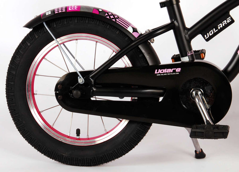 Load image into Gallery viewer, Volare Miracle Kinderfiets - Meisjes - 14 inch - Mat Zwart - Prime Collection