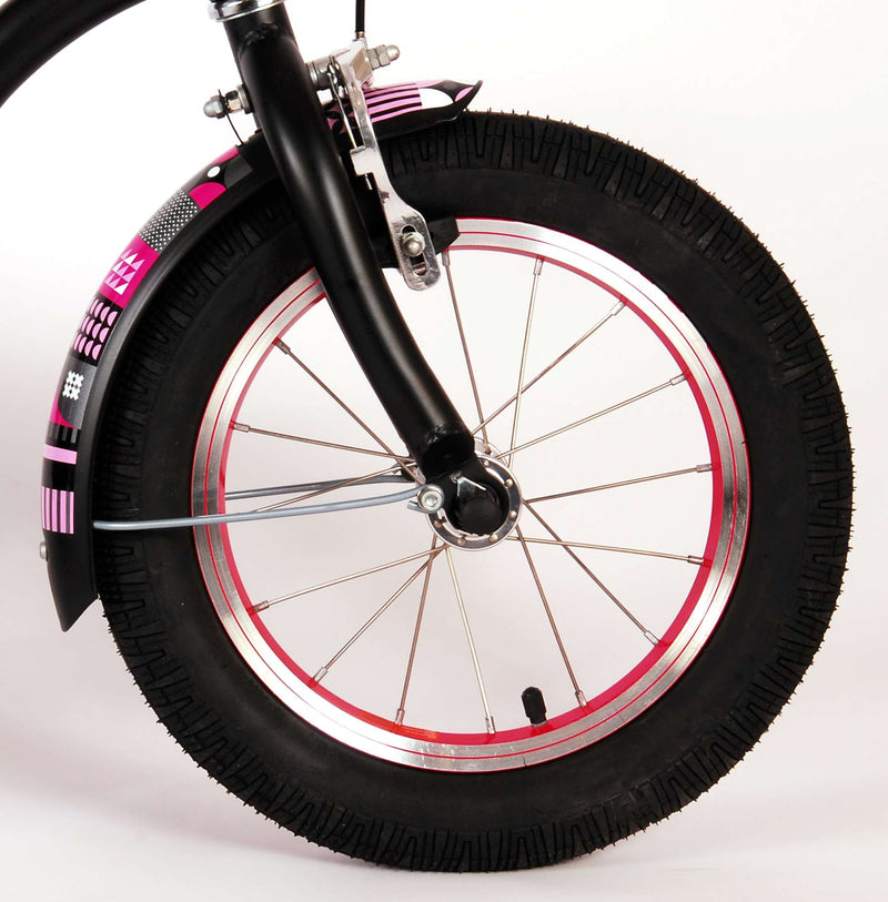 Load image into Gallery viewer, Volare Miracle Kinderfiets - Meisjes - 14 inch - Mat Zwart - Prime Collection