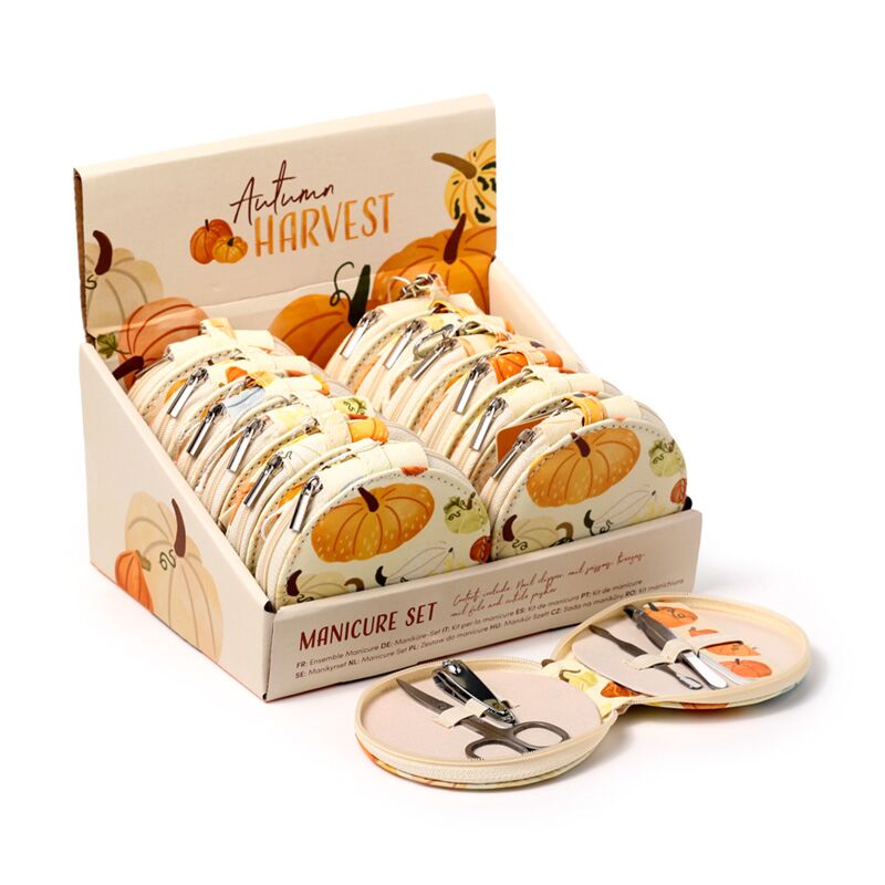 Afbeelding laden in galerijviewer, Autumn harvest 5-delige manicureset met rits