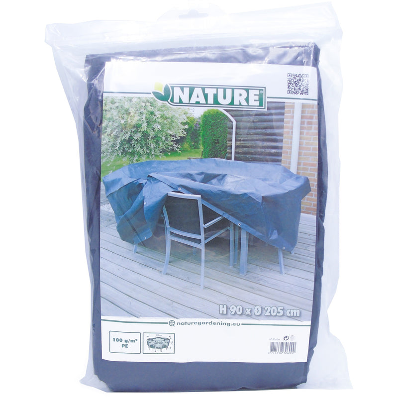 Load image into Gallery viewer, Nature Tuinmeubelafdekhoes voor ronde tafel en stoelen