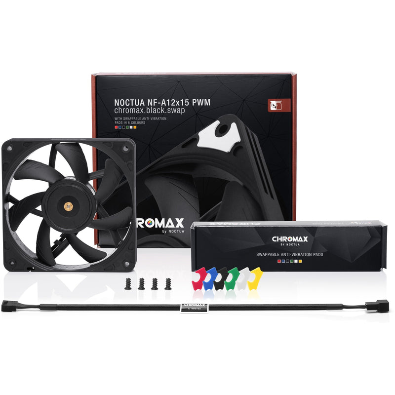 Load image into Gallery viewer, Noctua NF-A12x15 PWM chromax.black.swap