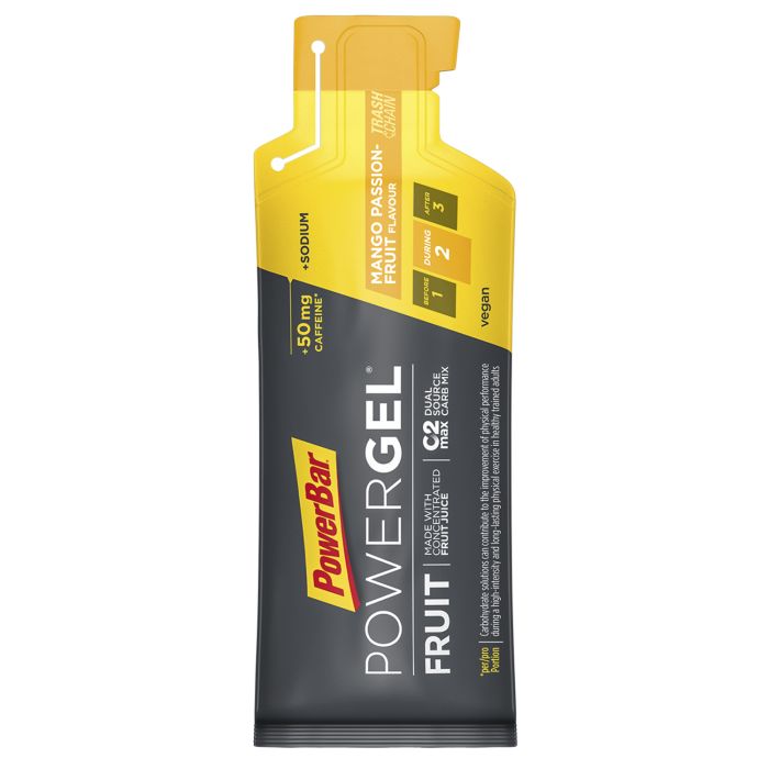 Load image into Gallery viewer, Powerbar powergel fruit (24 x 41gr) - mango-passion fruit (caffeine)