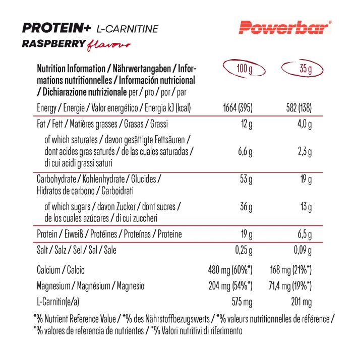 Load image into Gallery viewer, Powerbar protein+ l-carnitine (30 x 35gr) - raspberry-yoghurt