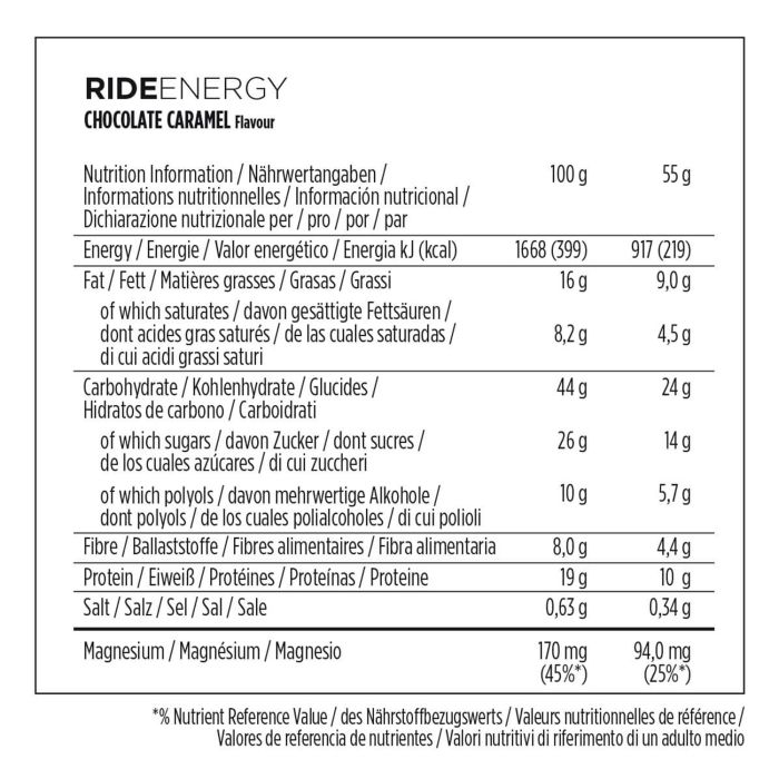 Afbeelding laden in galerijviewer, Powerbar ride energy (18 x 55gr) - chocolate-caramel