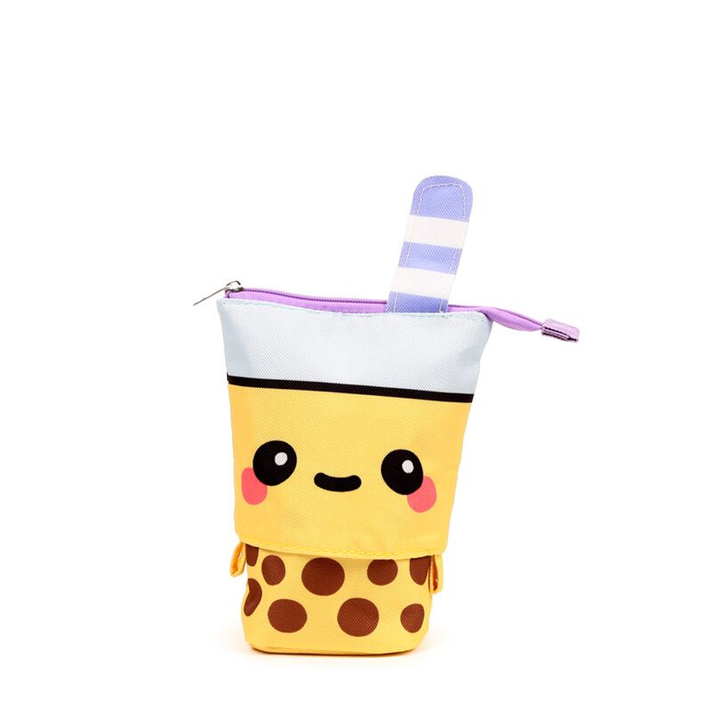 Load image into Gallery viewer, Foodiemals boba de bubble tea pop up canvas potloodetui