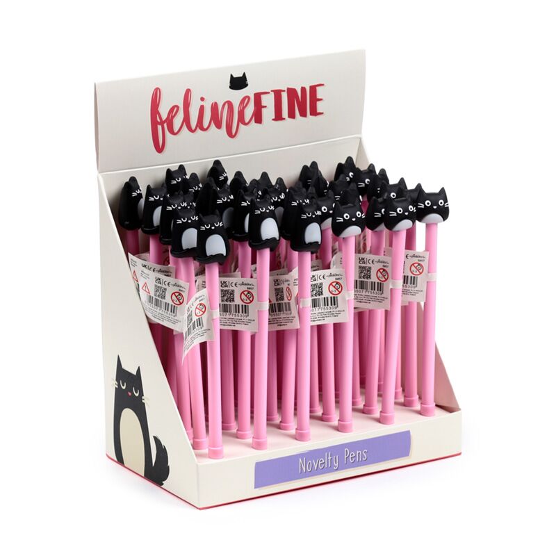 Afbeelding laden in galerijviewer, Feline fine kat fijnschrijver pen - zwart