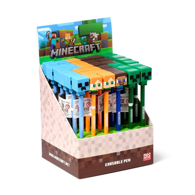 Load image into Gallery viewer, Inkredible uitwisbare pen minecraft chibi top