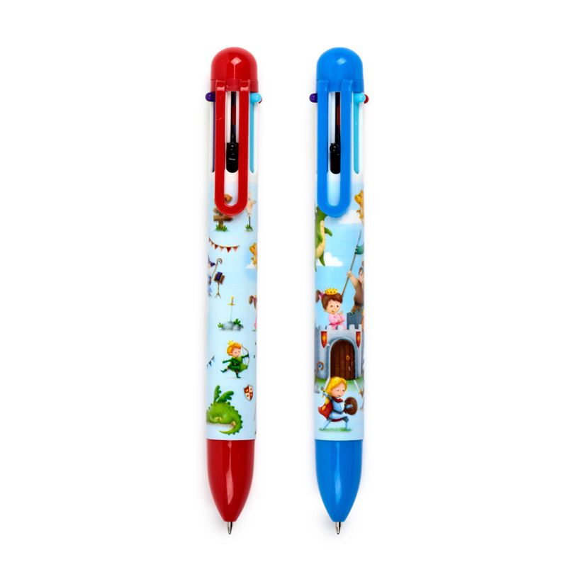 Afbeelding laden in galerijviewer, Ridders draken meerkleurige pen (6 kleuren)