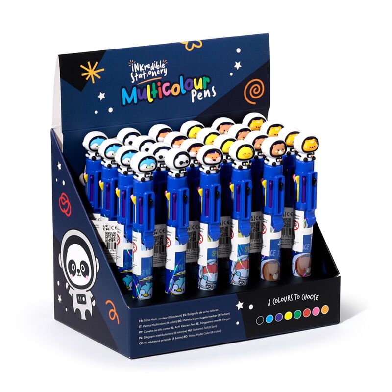 Afbeelding laden in galerijviewer, Space team meerkleurige pen (8 kleuren)
