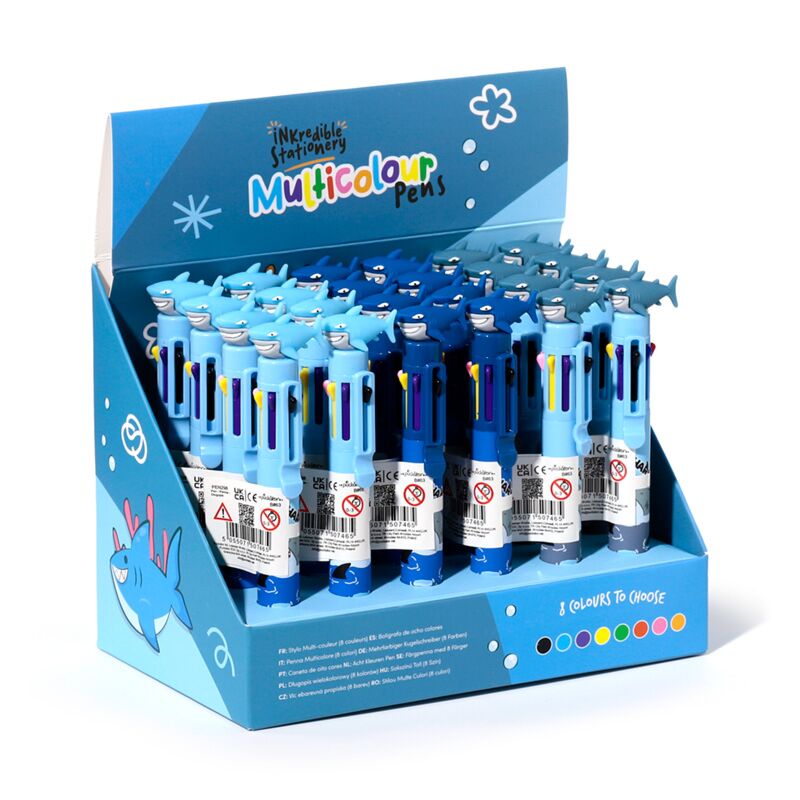 Afbeelding laden in galerijviewer, Haai meerkleurige pen (8 kleuren)