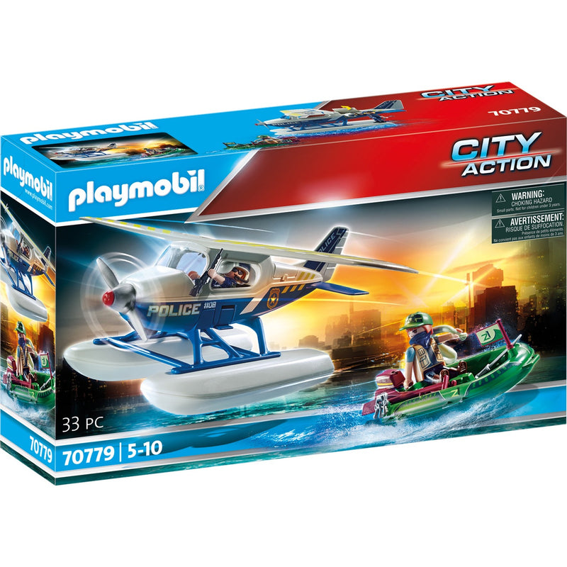 Load image into Gallery viewer, Playmobil City Action Politiewatervliegtuig Achtervolging 70779