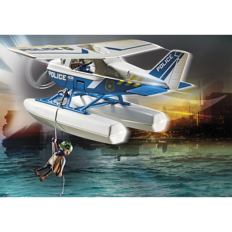 Load image into Gallery viewer, Playmobil City Action Politiewatervliegtuig Achtervolging 70779