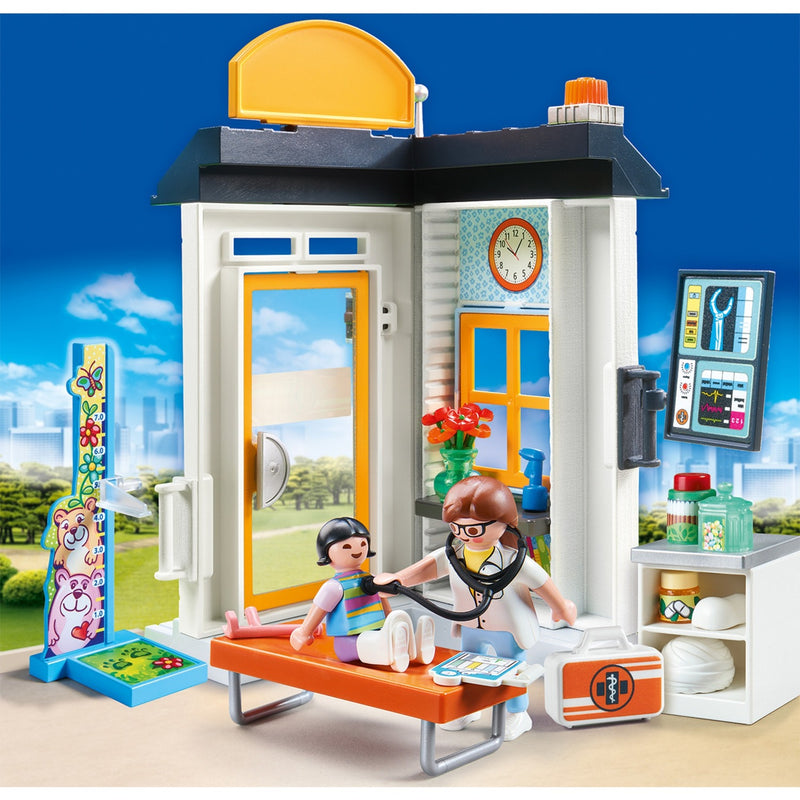 Load image into Gallery viewer, Playmobil City Life Starterset Kinderarts 70818