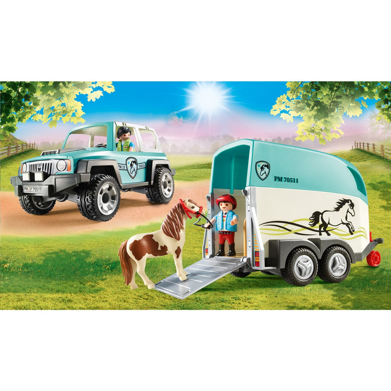 Load image into Gallery viewer, PLAYMOBIL Country Auto met Aanhanger 70511