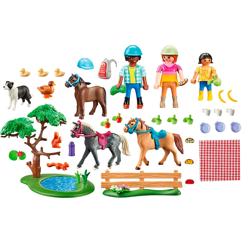 Load image into Gallery viewer, PLAYMOBIL Country 71239 Picknick excursie met paarden
